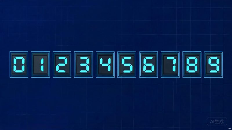 电子显示器中数字0-9识别检测数据集 | 目标检测 | 工业检测-数据中国