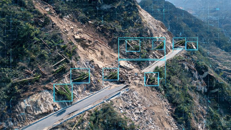 滑坡、道路坍塌、树木倒地、石头检测数据集 | 目标检测 | 交通车辆-数据中国