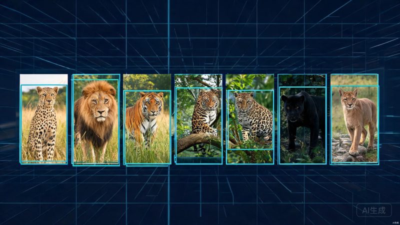 10种大型猫科动物分类数据集 | 目标检测 | 动物识别-数据中国
