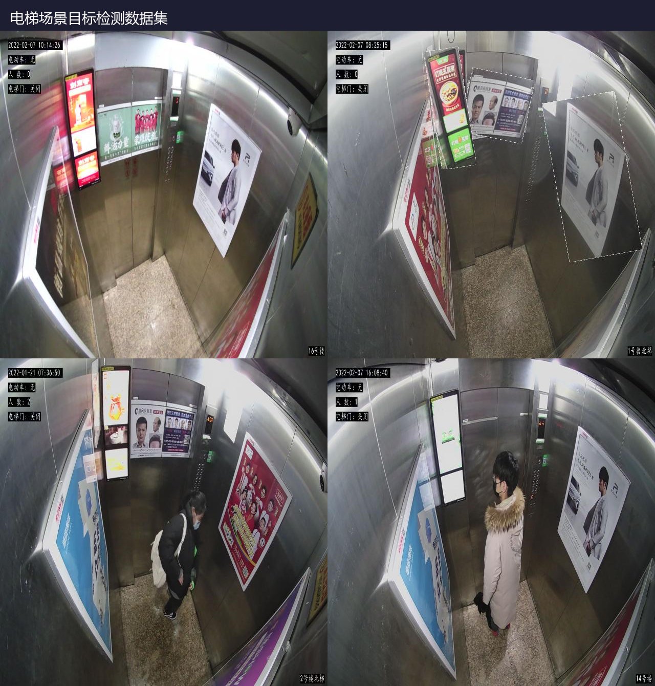电梯场景目标检测数据集 预览图