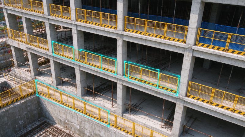 建筑工地临边防护检测数据集|YOLO数据集