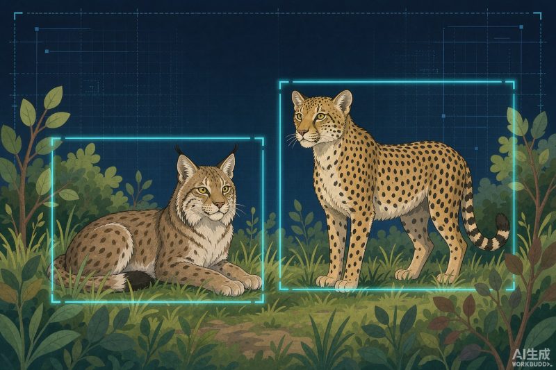 野生猫科动物检测数据集（6类） | 目标检测 | 动物识别|YOLO数据集