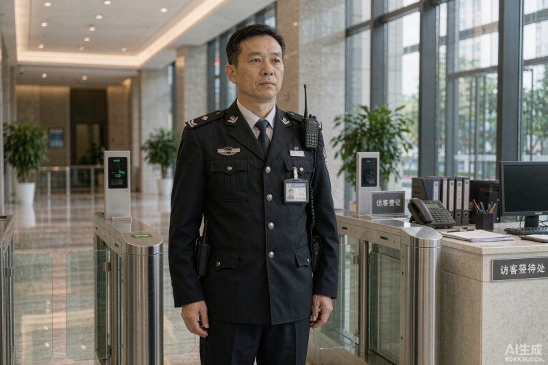 门岗保安出入监控识别数据集|YOLO数据集