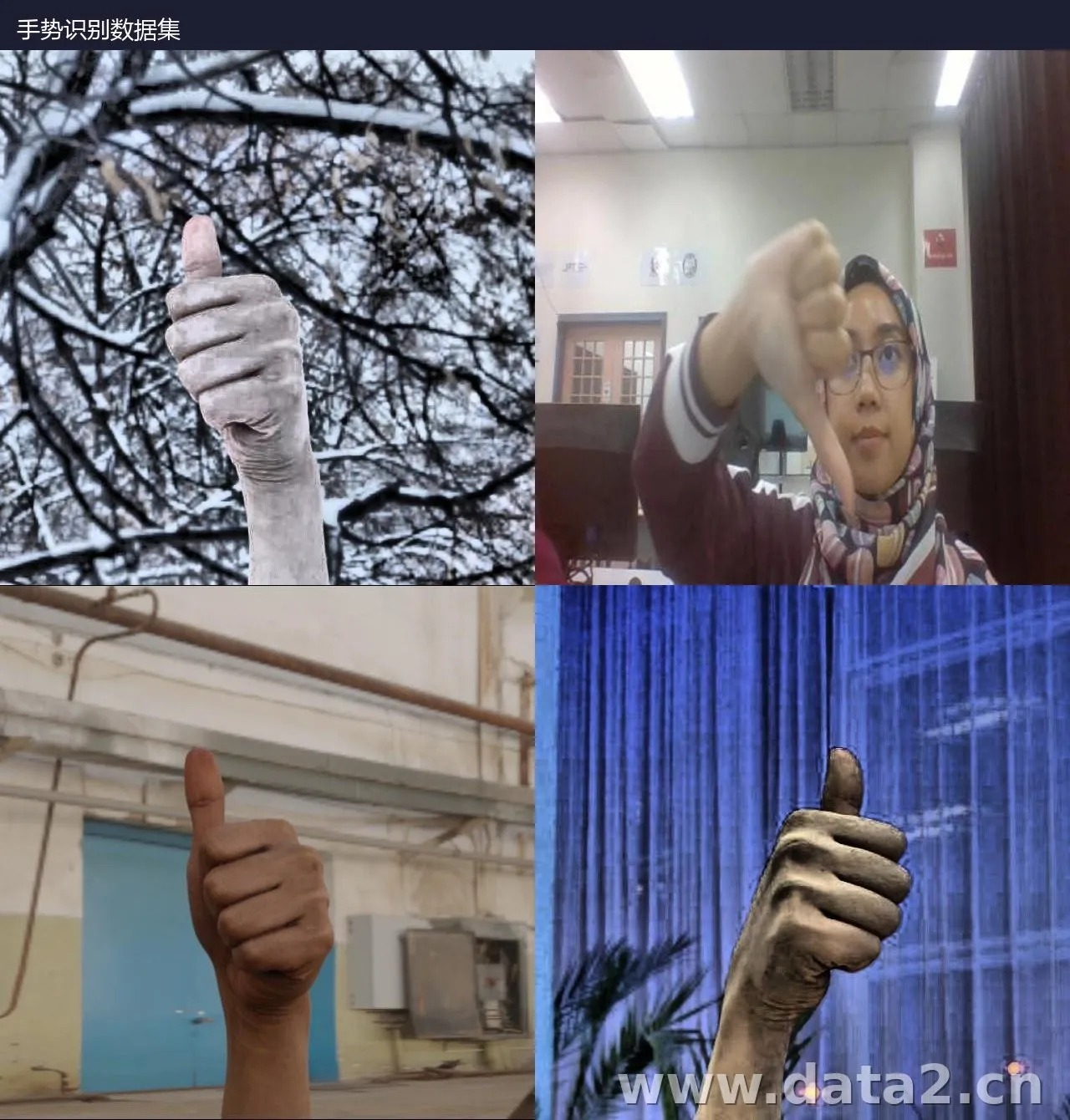 手势识别检测数据集 预览图