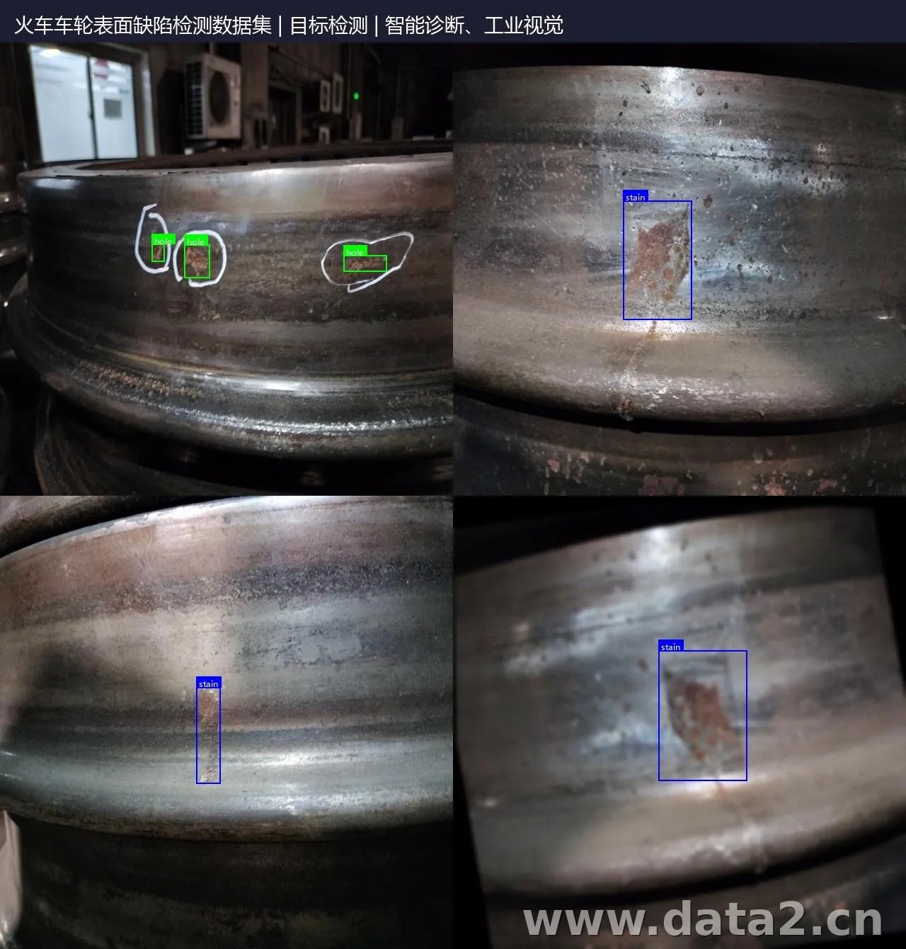 火车车轮表面缺陷检测数据集 预览图