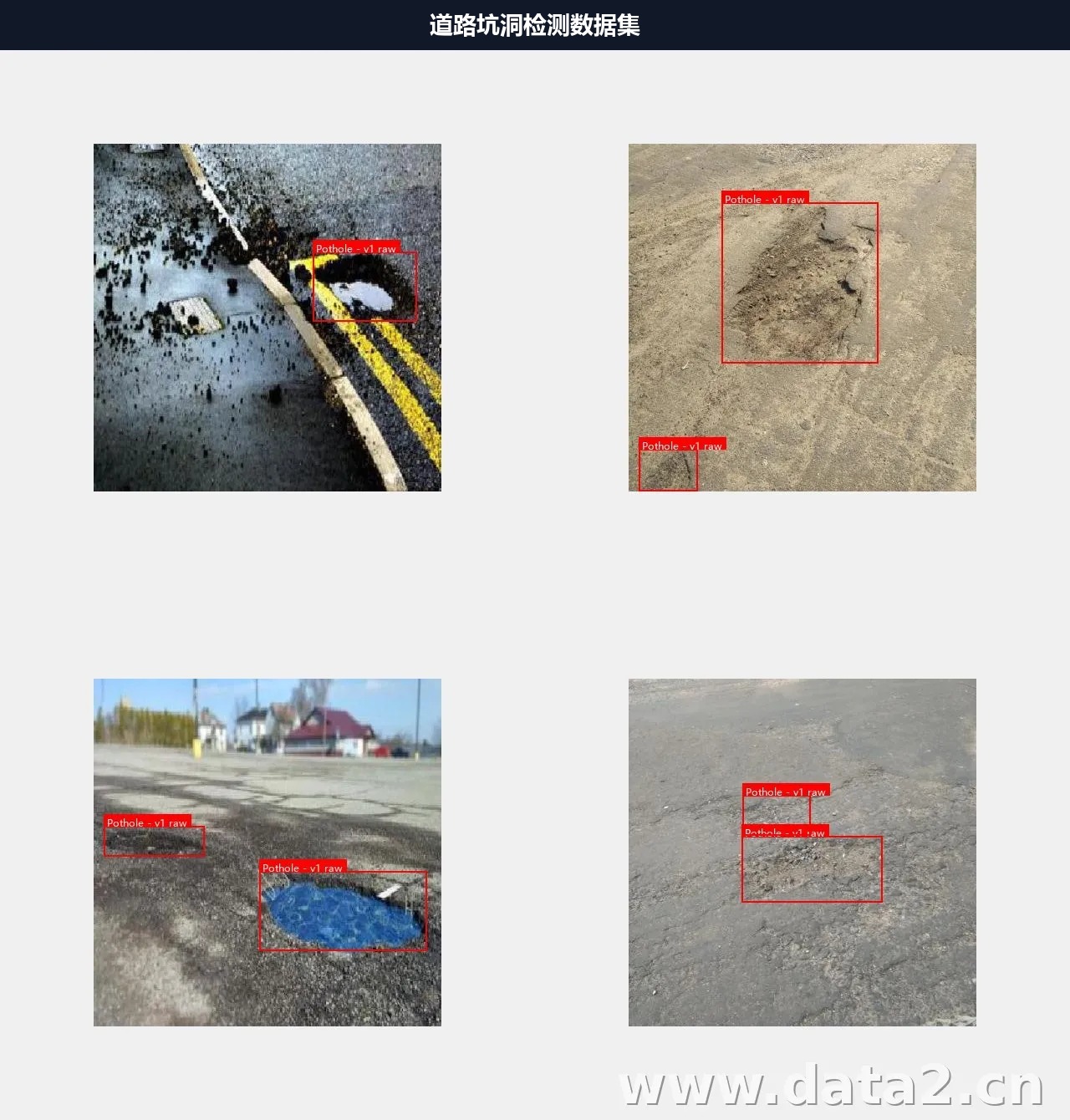 道路坑洞检测数据集 预览图