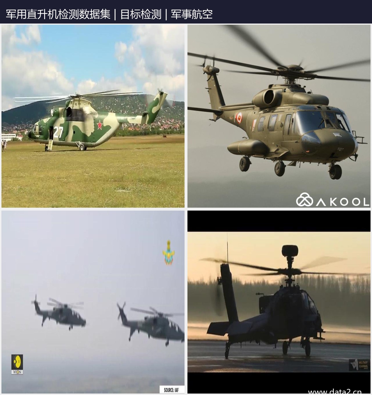 军用直升机检测数据集 预览图