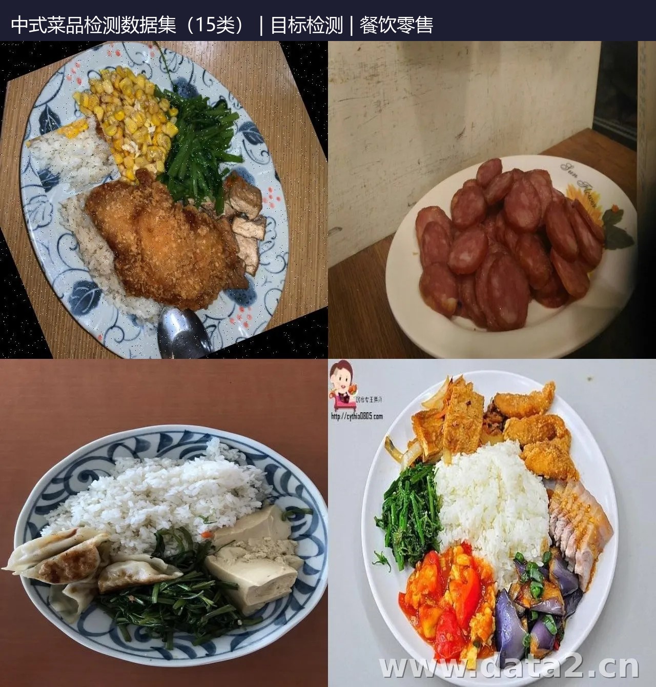 中式菜品检测数据集（15类） 预览图