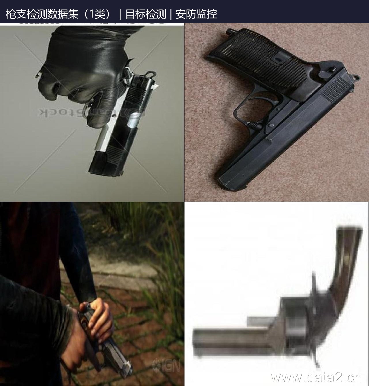 枪支检测数据集(1类) 预览图