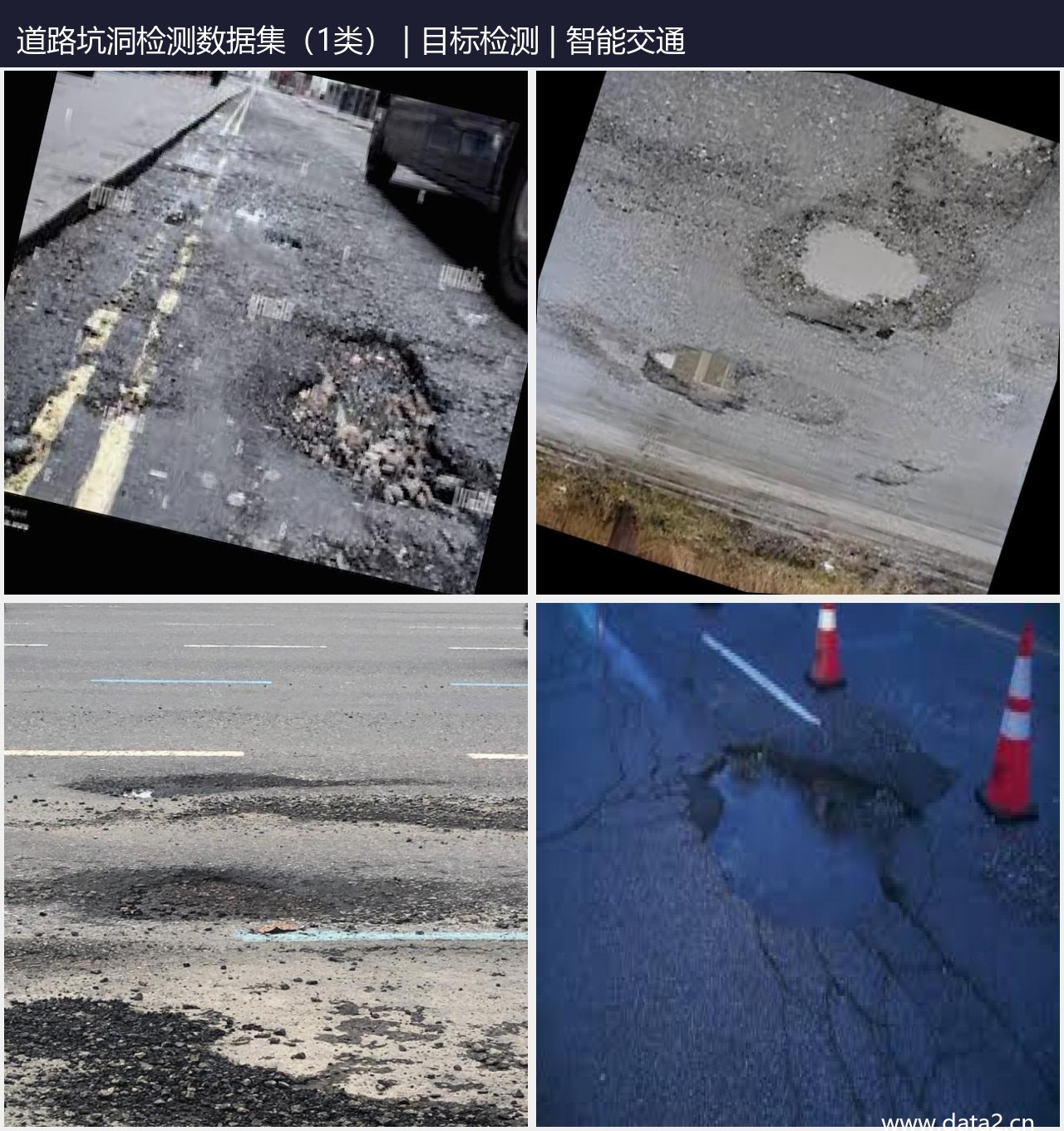 道路坑洞检测数据集(1类) 预览图