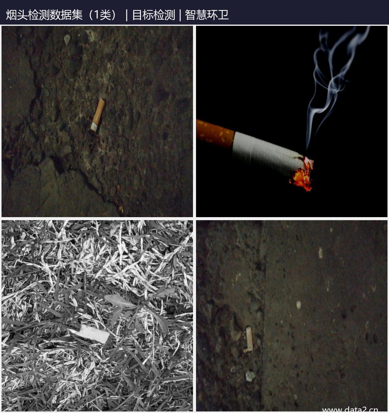 烟头检测数据集(1类) 预览图
